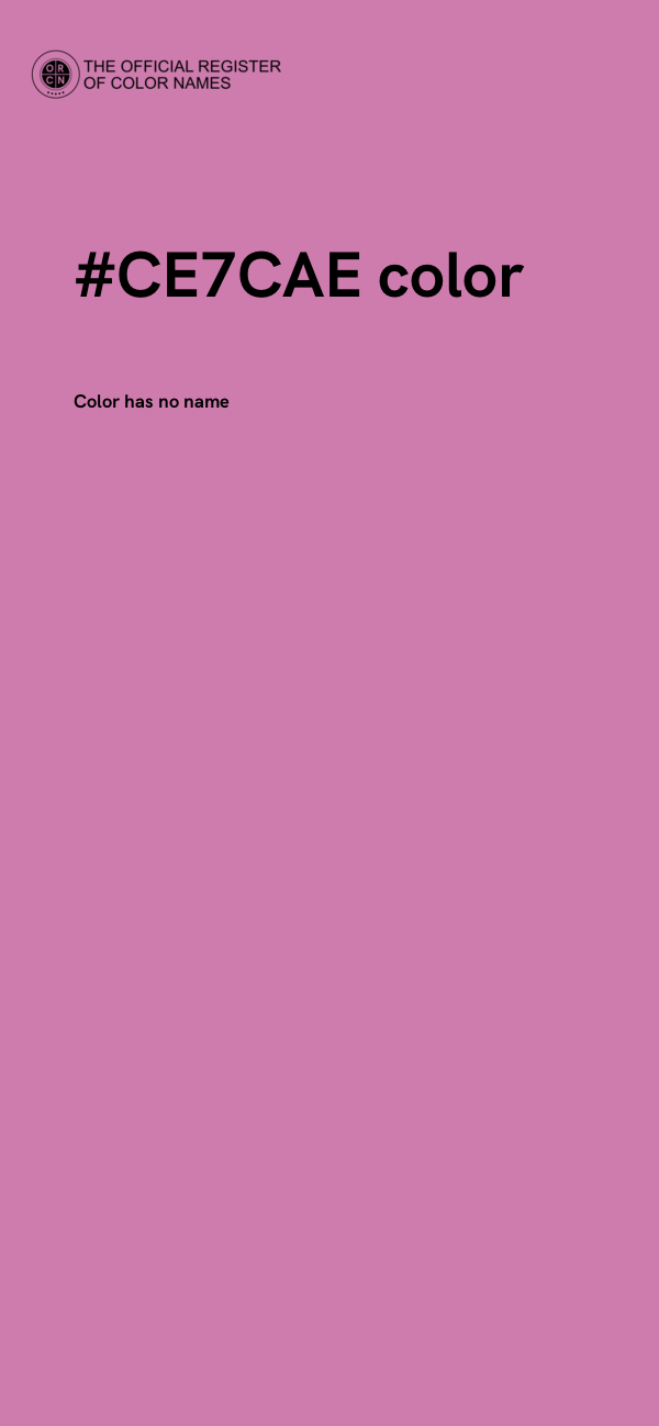 #CE7CAE color image
