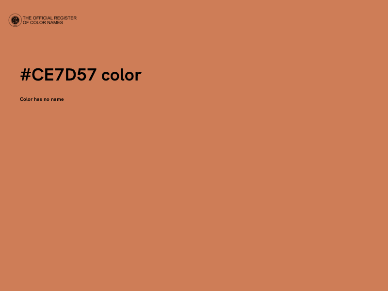 #CE7D57 color image