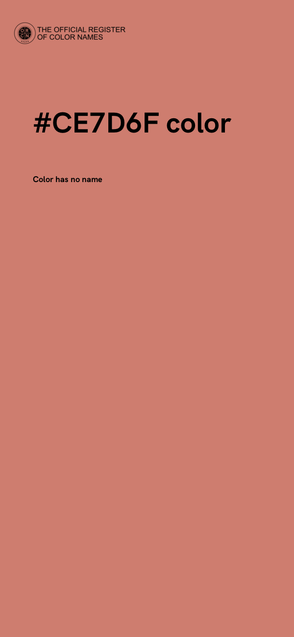 #CE7D6F color image