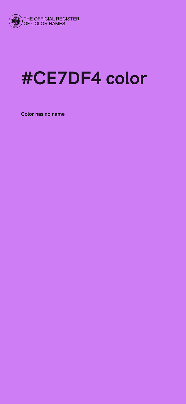#CE7DF4 color image