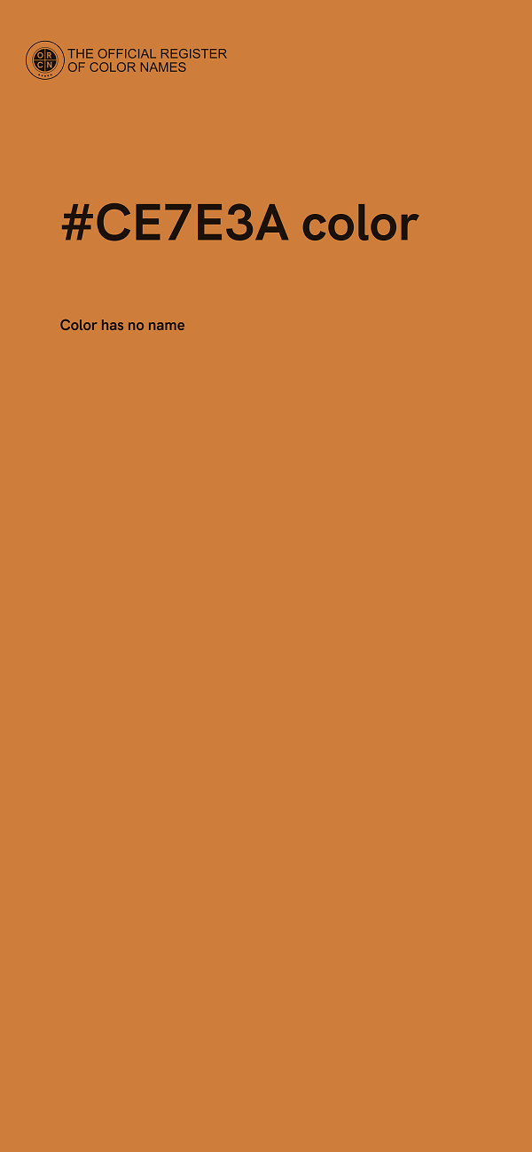 #CE7E3A color image