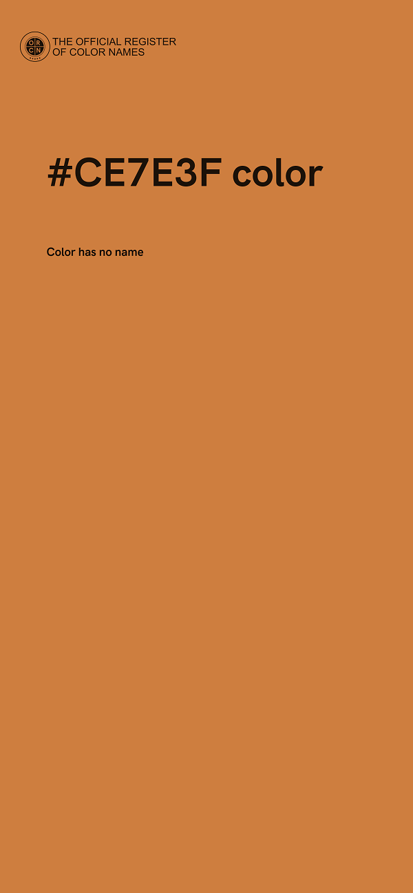 #CE7E3F color image