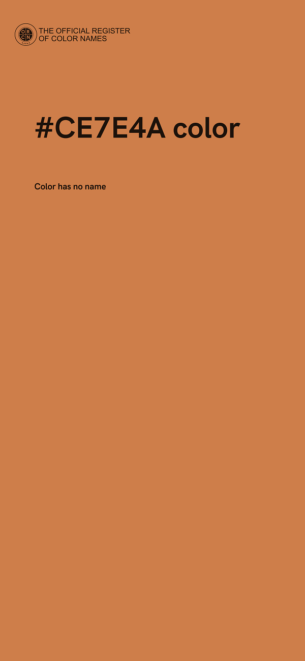 #CE7E4A color image