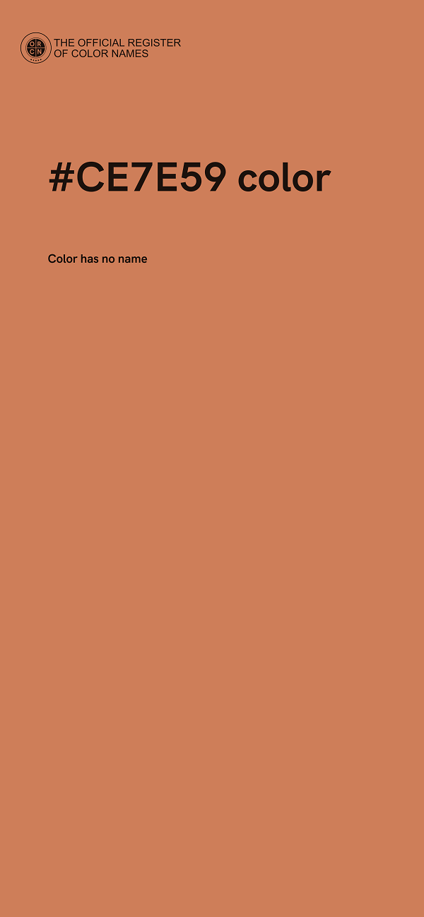 #CE7E59 color image