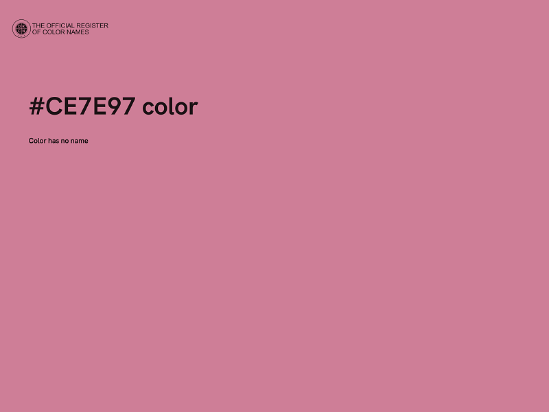 #CE7E97 color image