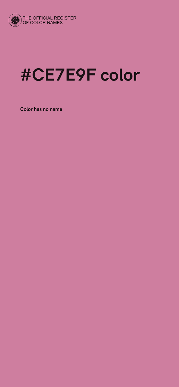 #CE7E9F color image