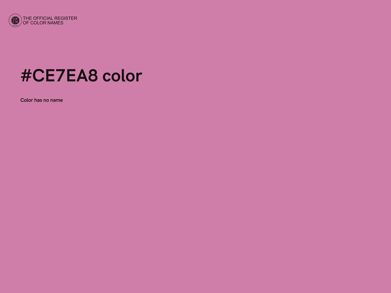 #CE7EA8 color image