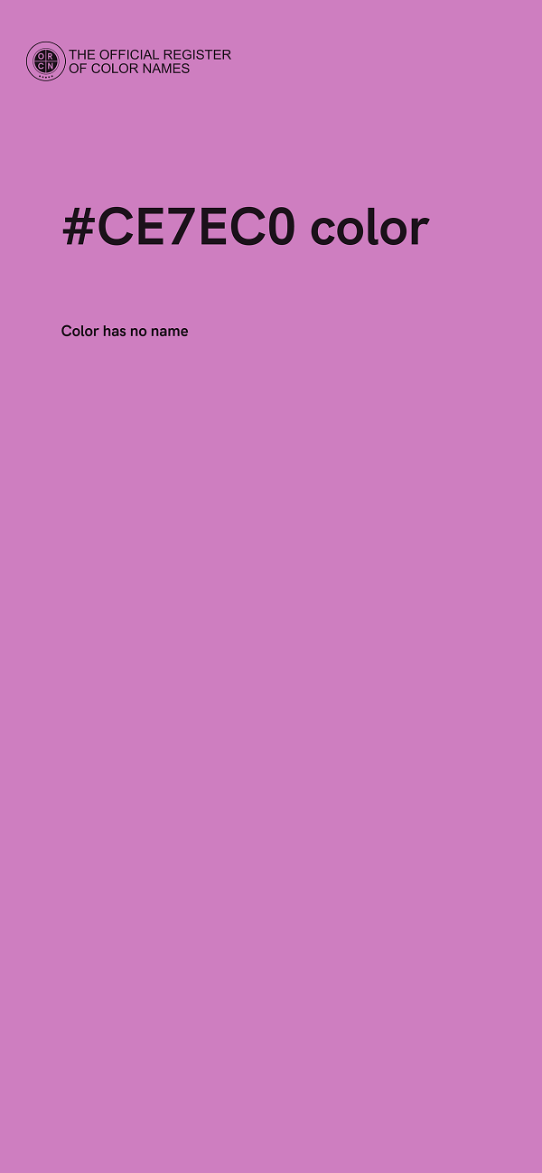 #CE7EC0 color image