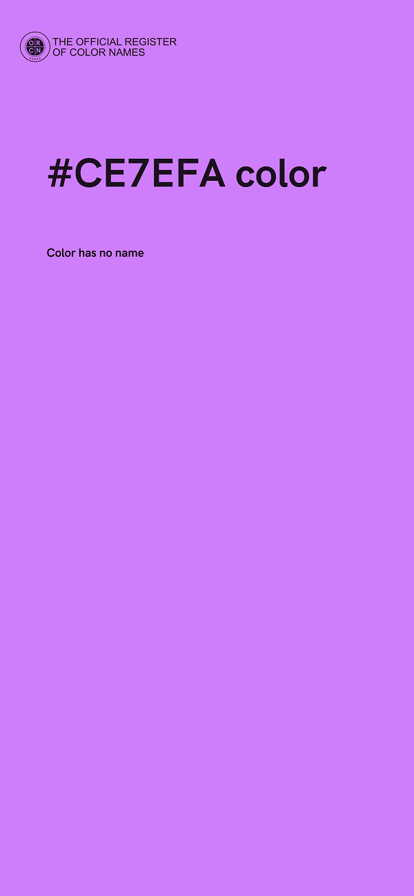 #CE7EFA color image