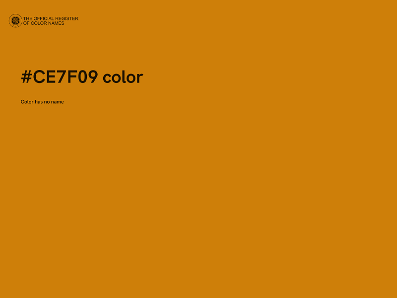 #CE7F09 color image