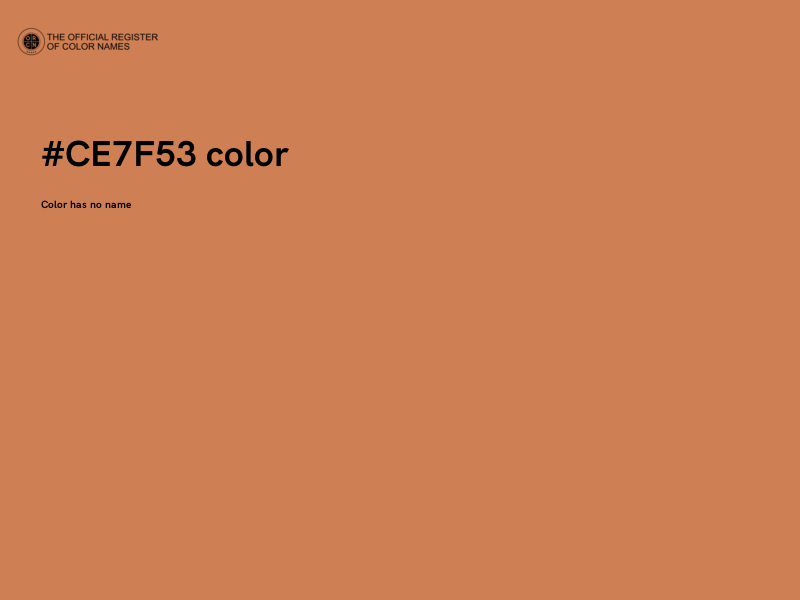 #CE7F53 color image
