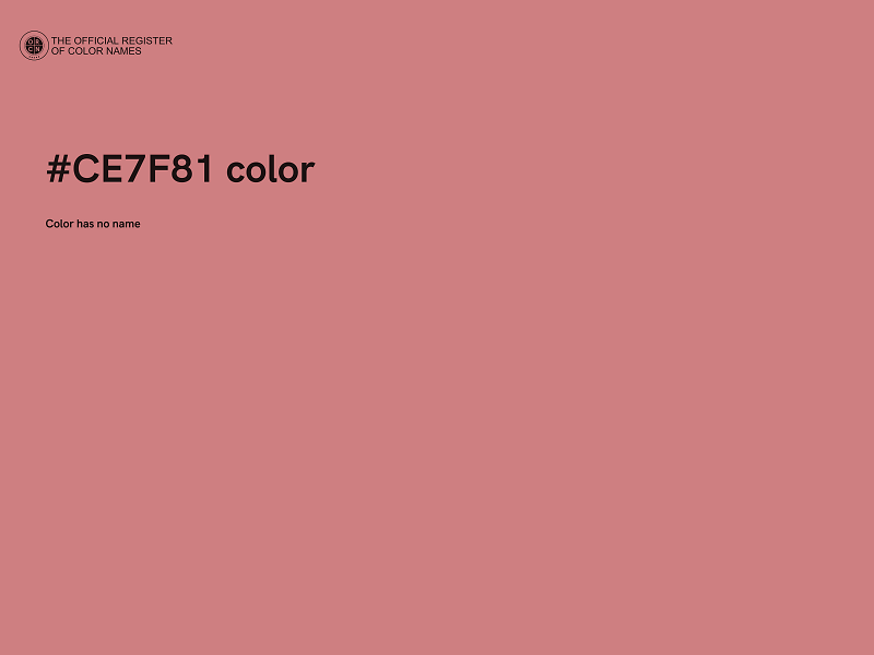 #CE7F81 color image