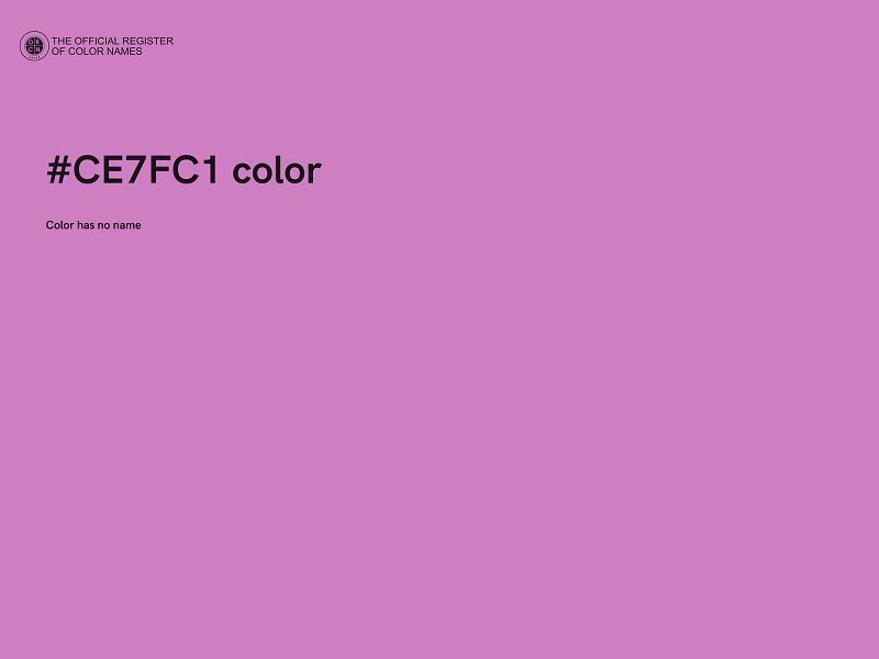 #CE7FC1 color image