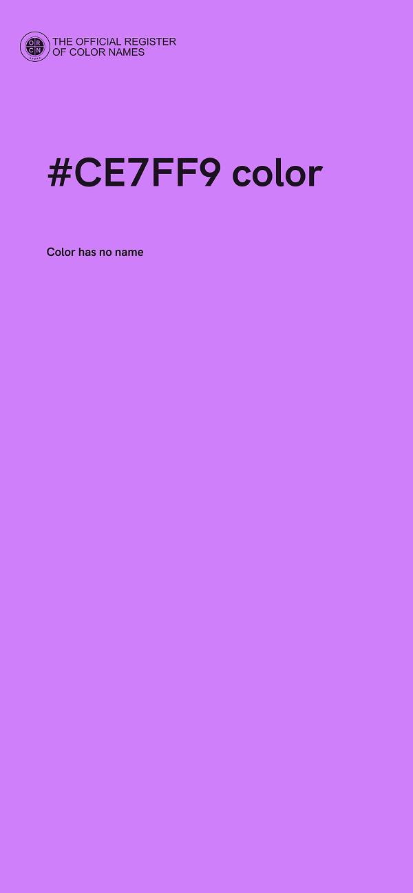#CE7FF9 color image