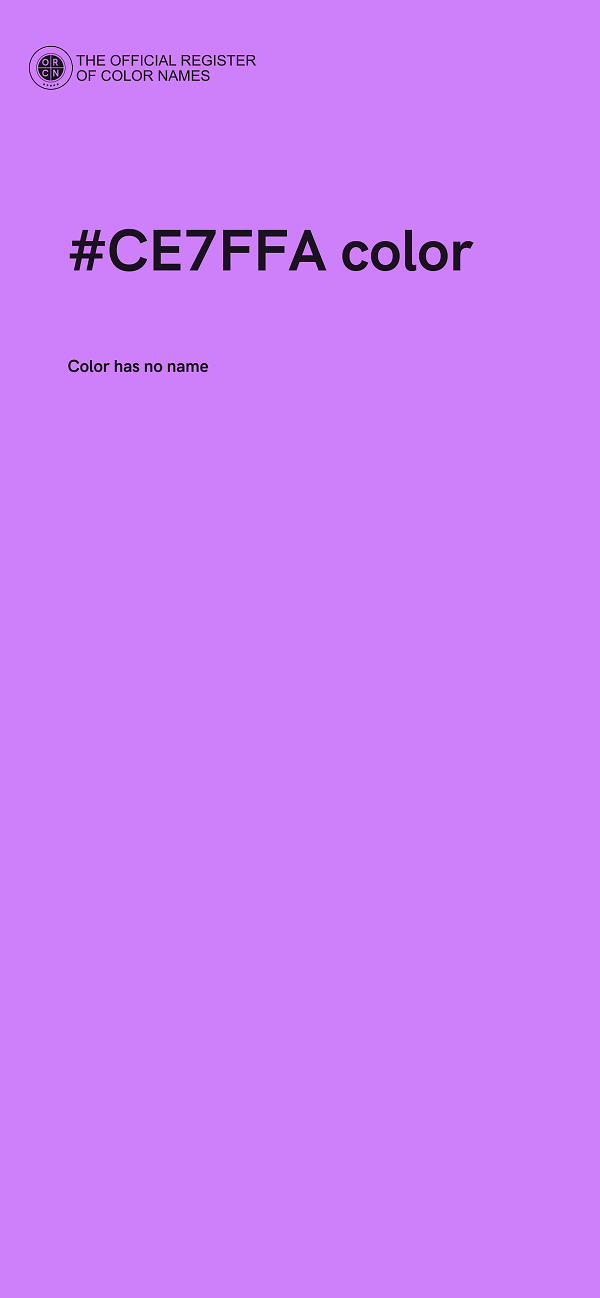 #CE7FFA color image