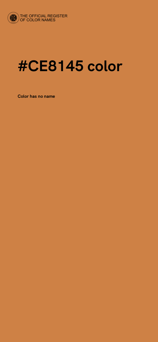 #CE8145 color image