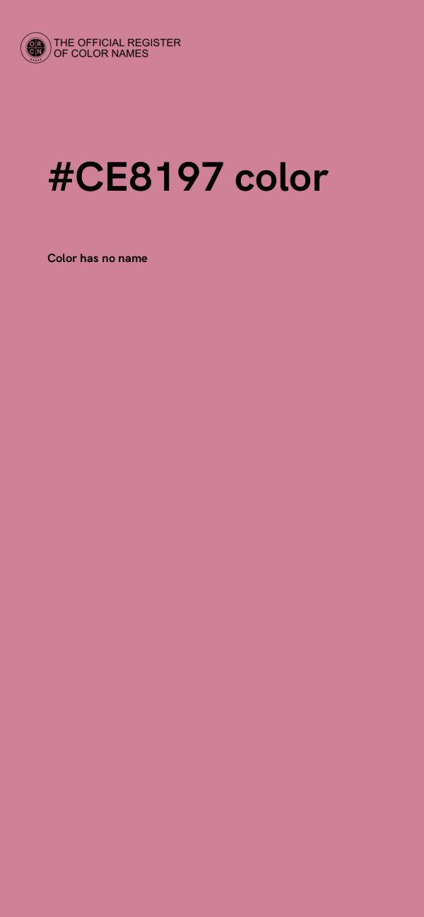 #CE8197 color image