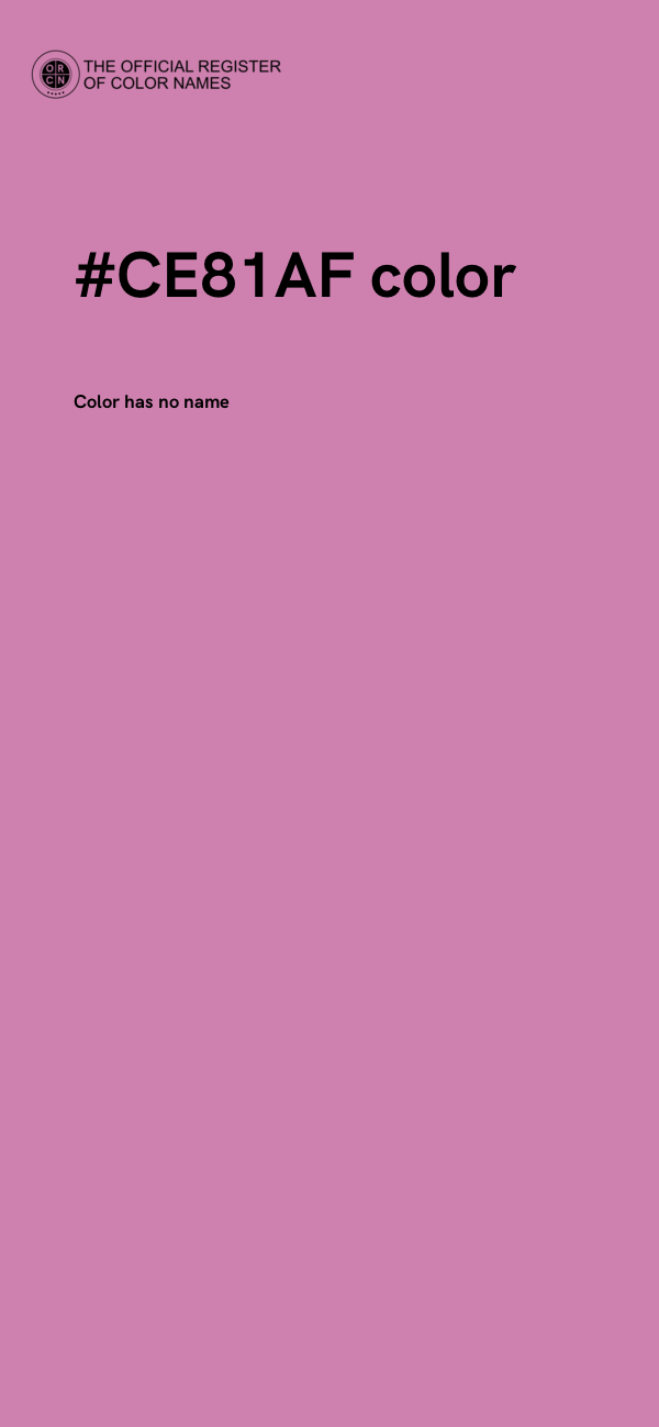 #CE81AF color image