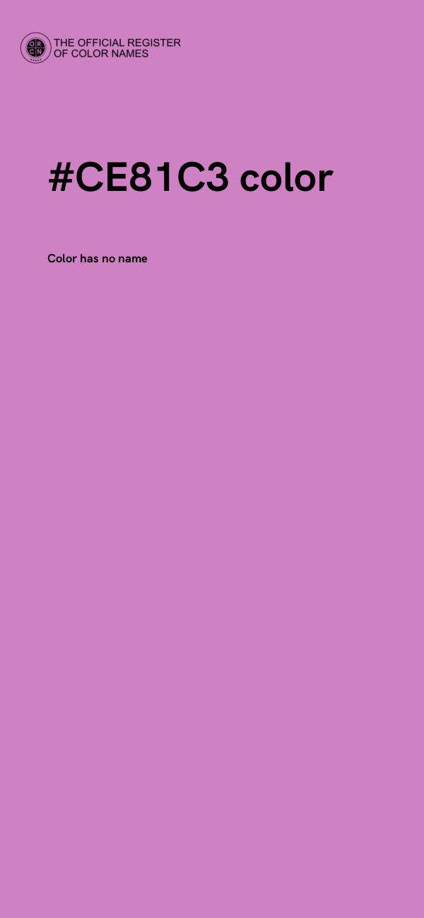 #CE81C3 color image