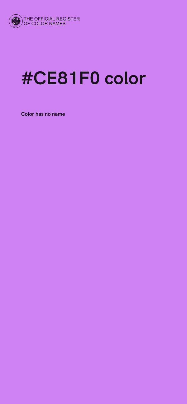 #CE81F0 color image
