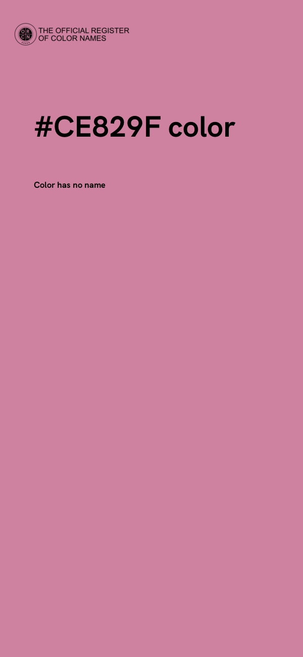 #CE829F color image