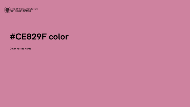 #CE829F color image