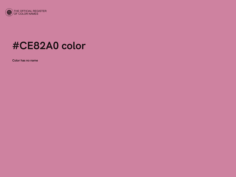 #CE82A0 color image