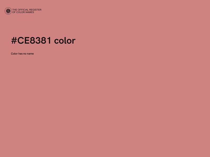 #CE8381 color image