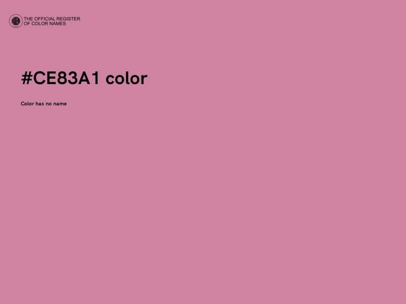 #CE83A1 color image