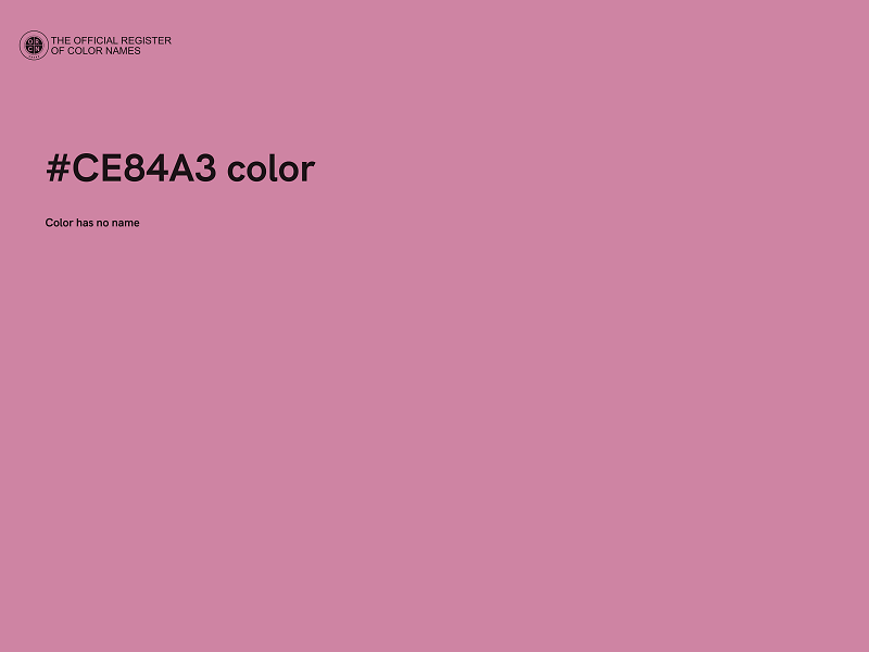 #CE84A3 color image