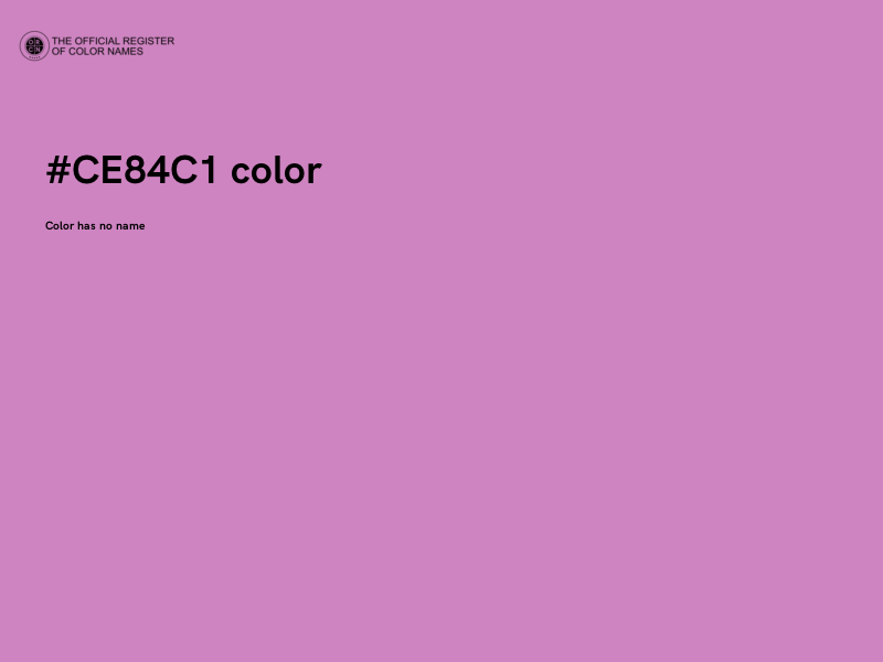#CE84C1 color image