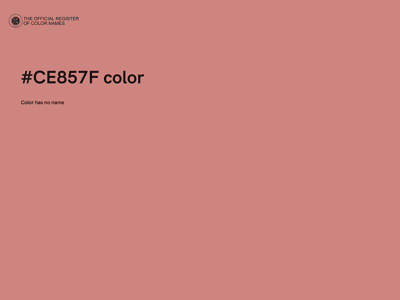 #CE857F color image