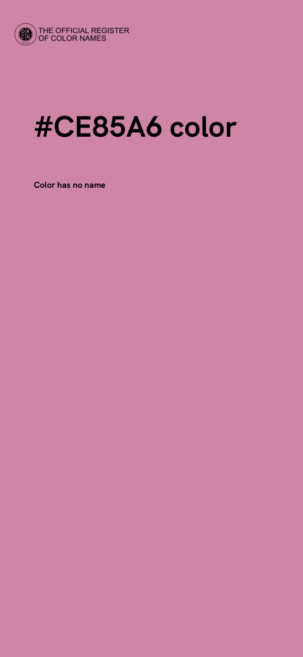 #CE85A6 color image