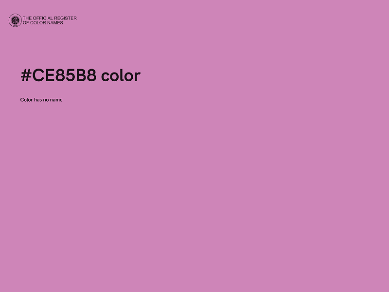 #CE85B8 color image