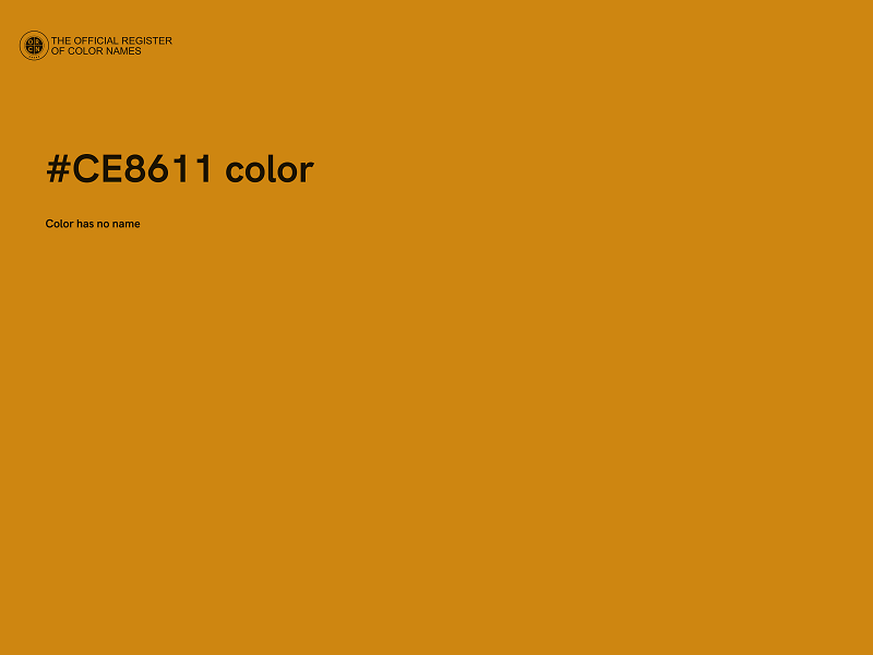 #CE8611 color image