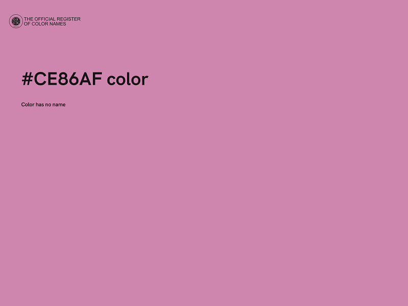 #CE86AF color image