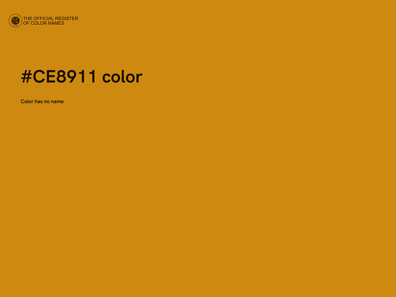 #CE8911 color image