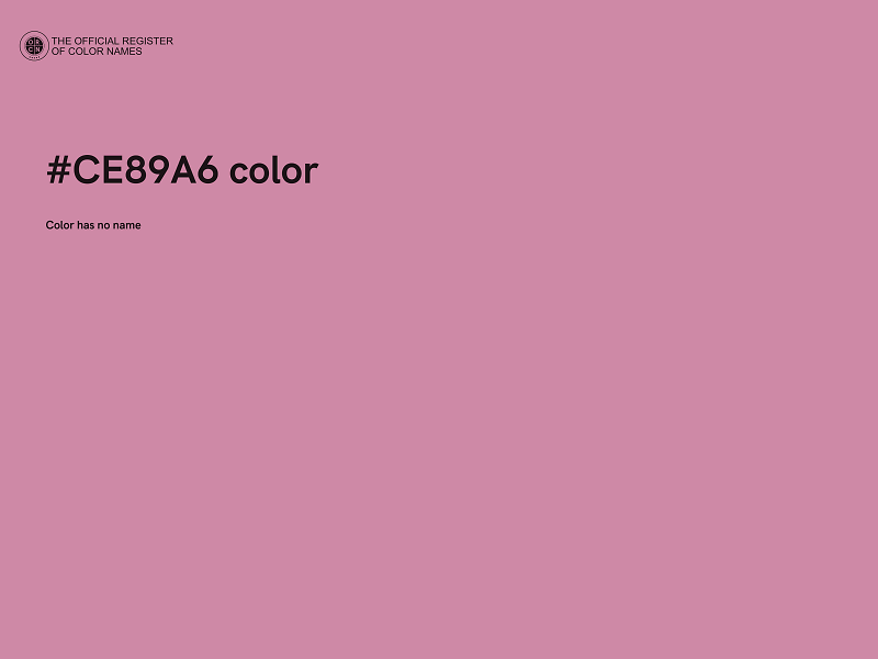 #CE89A6 color image