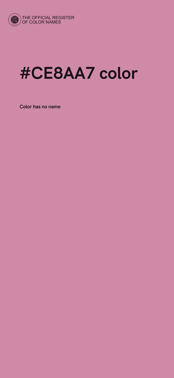 #CE8AA7 color image