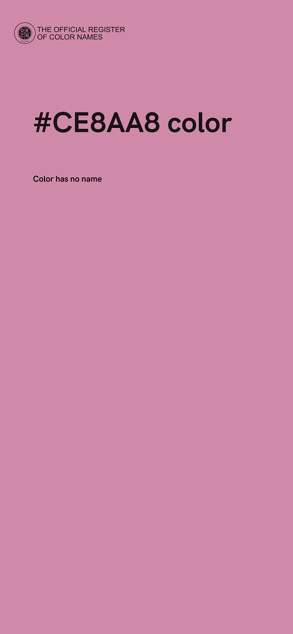 #CE8AA8 color image