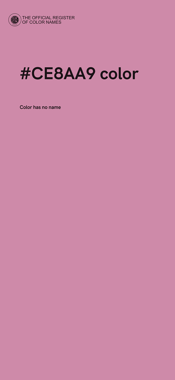 #CE8AA9 color image