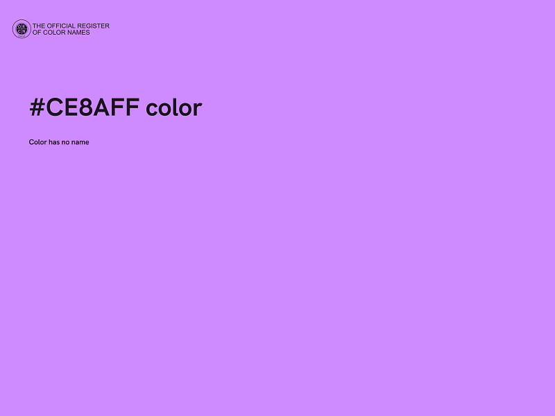 #CE8AFF color image