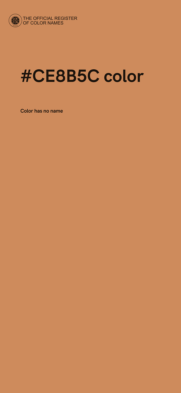 #CE8B5C color image