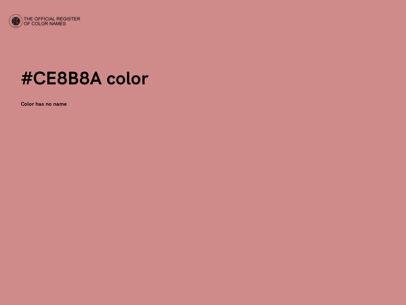 #CE8B8A color image