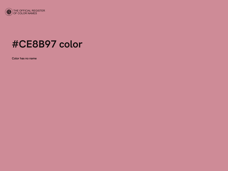 #CE8B97 color image