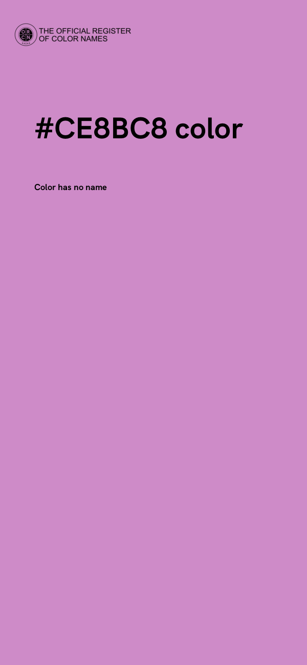 #CE8BC8 color image