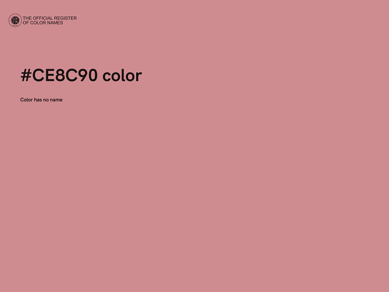 #CE8C90 color image