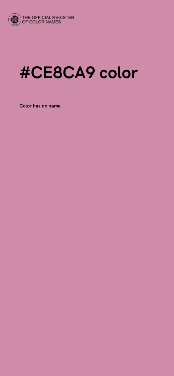 #CE8CA9 color image