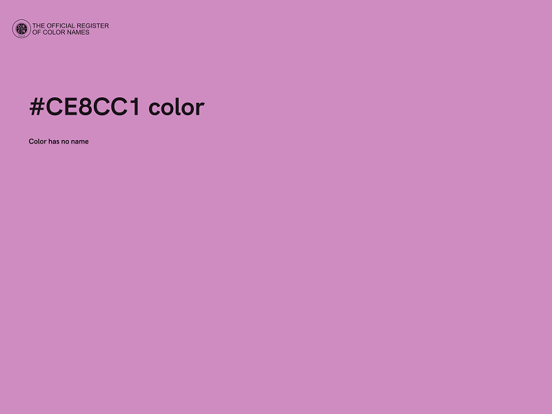#CE8CC1 color image