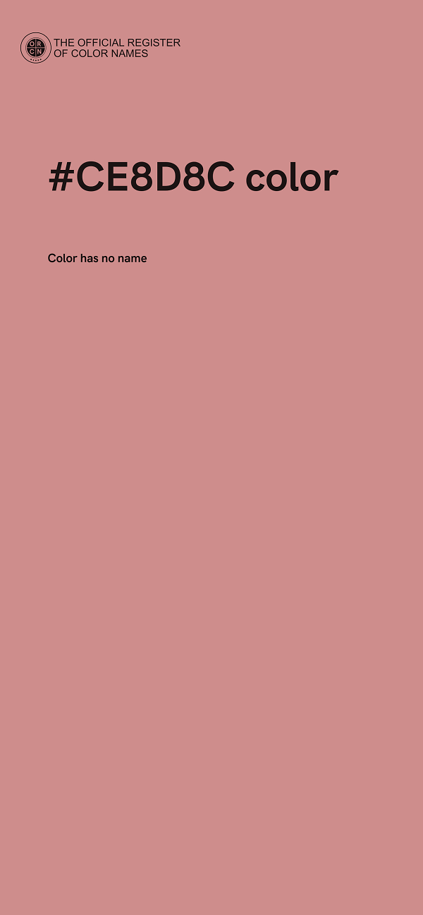 #CE8D8C color image